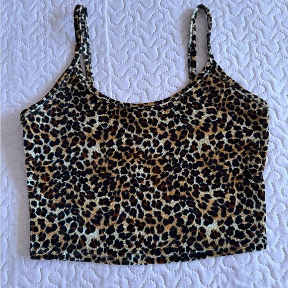 SHEIN Tops - SHEIN Leopard Print Crop Top